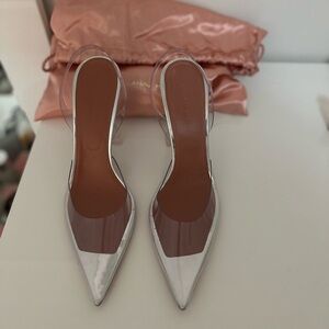 Amina Muaddi Holli Slingbacks. Size 40. Great condition. Dust bag included.